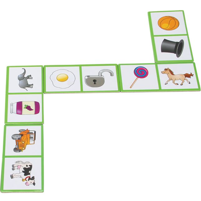 Really Good Stuff® Beginning Sound Dominoes - 1 game