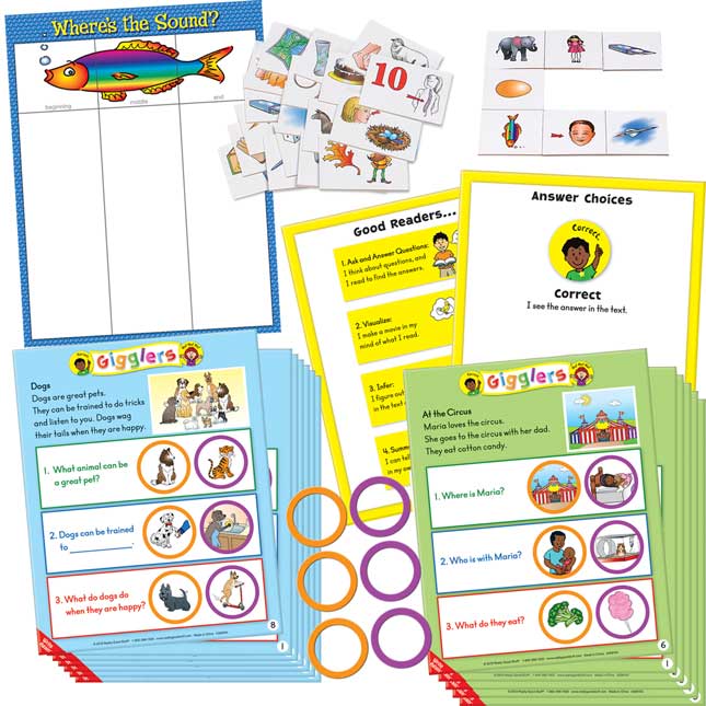 Literacy Center 4-Pack Grades K-1, Set 3