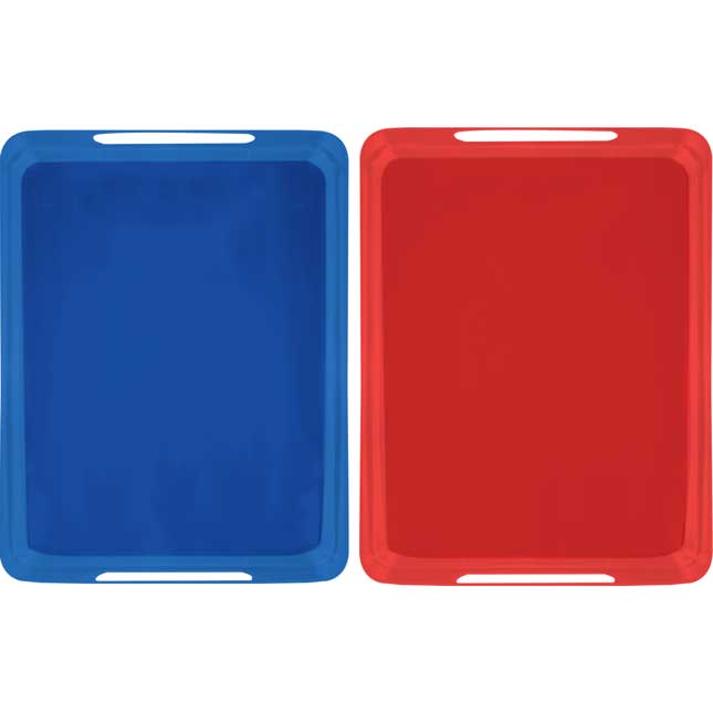 Really Good MAGtivity™ Tins Storage Rack With Red And Blue MAGtivity™ Tins - 1 rack, 6 tins