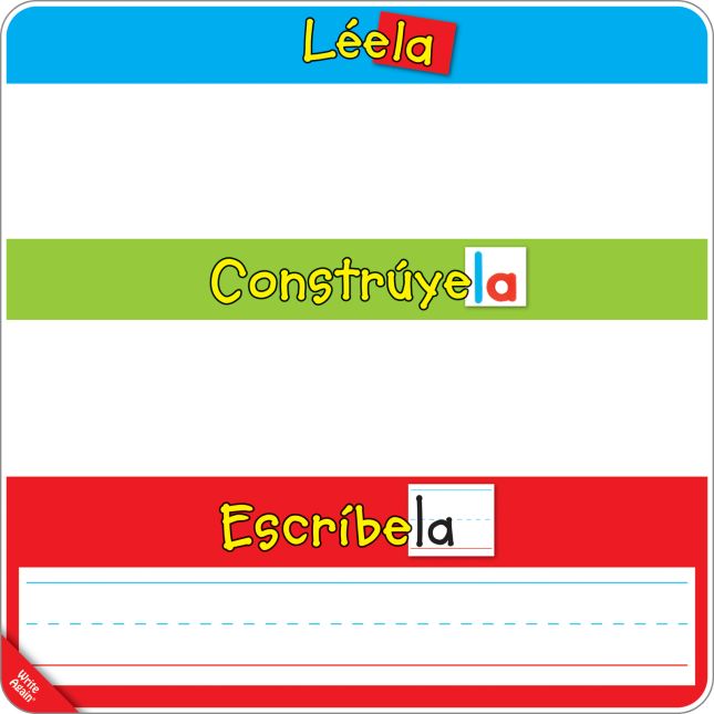 Spanish Magnetic Read, Build, And Write Boards With Magnetic High-Frequency Words And Letters Kit - 1 multi-item kit