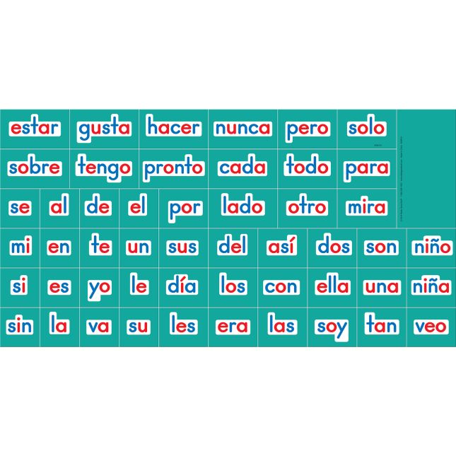 Spanish Magnetic High-Frequency Words Set 2