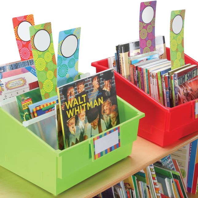Classroom Library Book Dividers - 26 Customizable Plastic Dividers For Classroom Organization