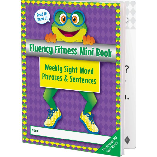 Fluency Fitness Mini Books - Weekly Sight Word Phrases and Sentences - 12 mini books