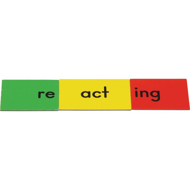 Magnetic Prefix, Base Word, and Suffix Tile Kit