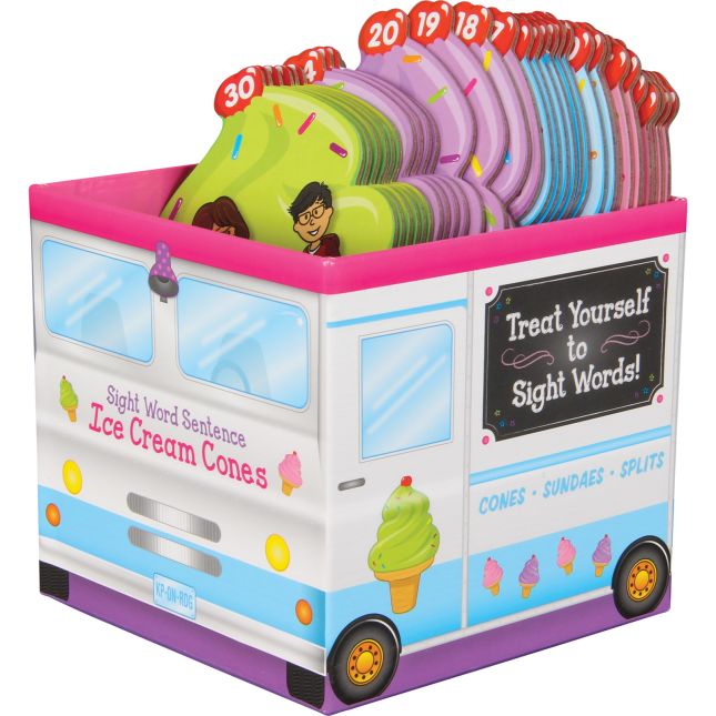 Sight Word Sentence Ice Cream Cones - 30 cones