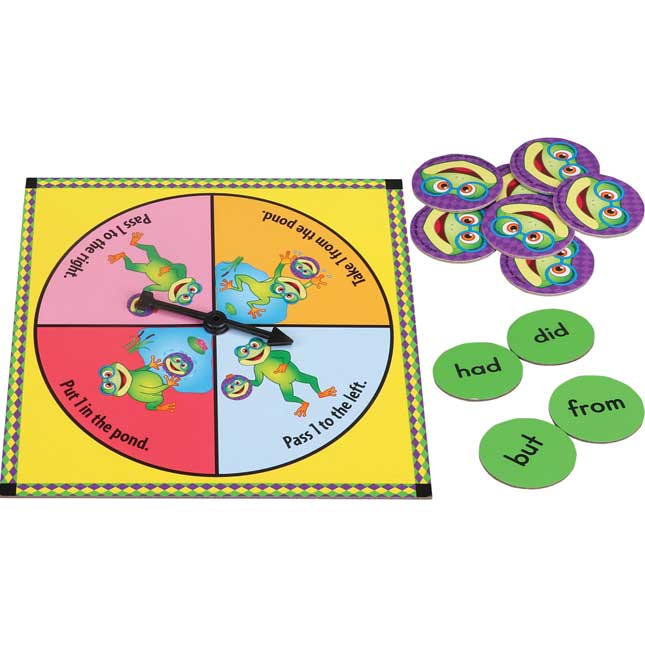 Left Right Ribbit! Sight Word Spin Game