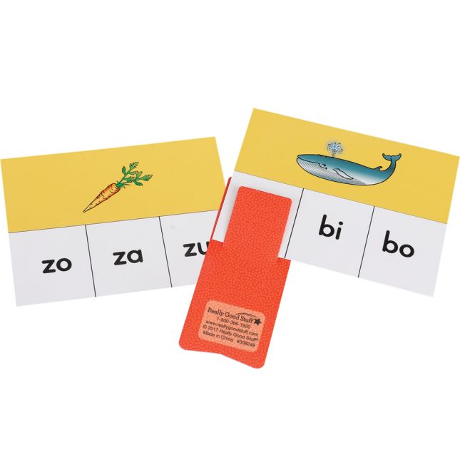 Tarjetas y Clips: Identificar sA­labas (Spanish Syllable Identification Cards And Clips) - 45 cards, 6 clips