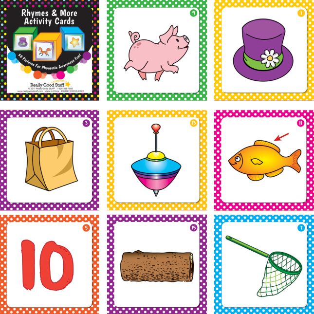 Rhymes And More Activity Cards And Cubes Kit