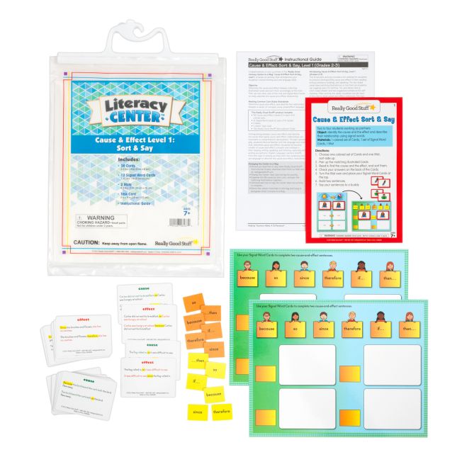 Cause And Effect Level 1: Sort And Say Literacy Center™ - 1 literacy center_0