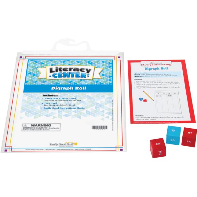 Digraph Roll Literacy Center™ - 1 literacy center