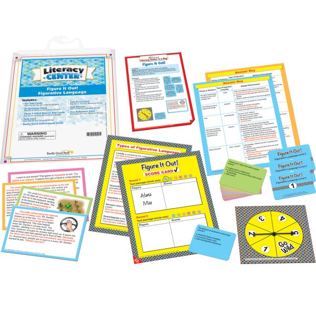 Comprehension Literacy Centers™ - Grades 4-5 - 12 literacy centers, 1 rack