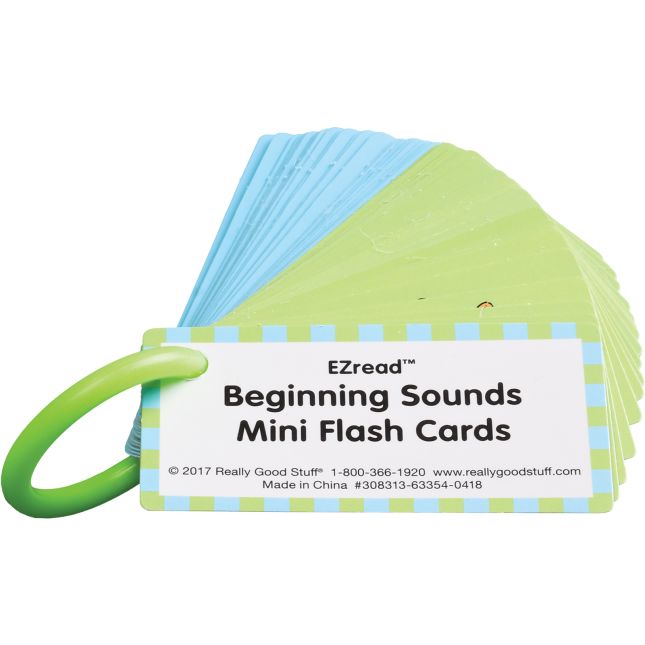 EZread™ Beginning Sounds Mini Flash Cards - 318 cards