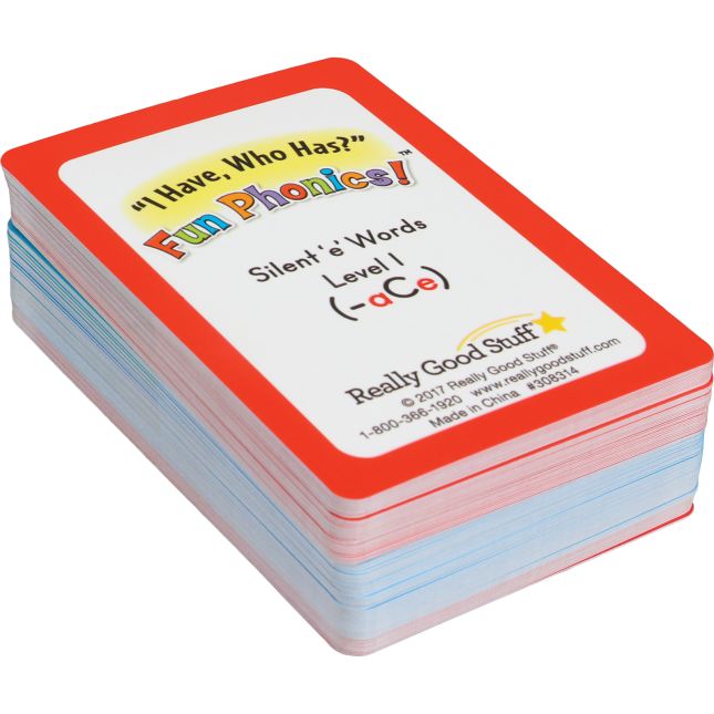 Really Good Stuff® I Have, Who Has Small Group  Silent E Words - 96 cards