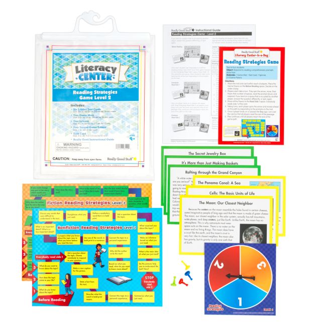 Reading Strategies Game Level 2 Literacy Center™ -