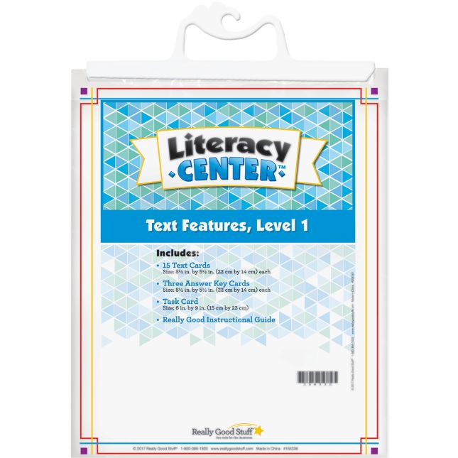 Text Features Level 1 Literacy Center™ - 1 literacy center