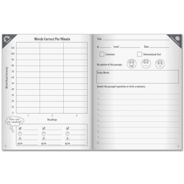 Fluency For Comprehension Notebooks - 12 notebooks