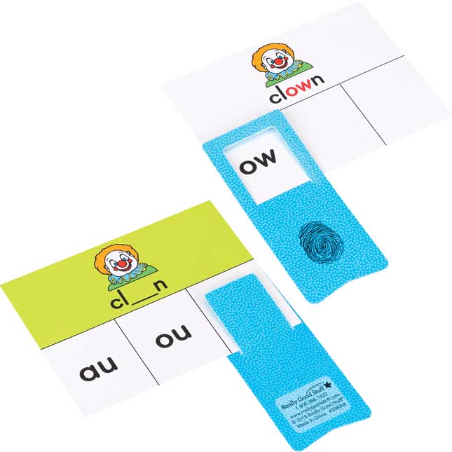 Diphthong And Tricky Vowel Cards And Clips - 45 cards, 6 clips