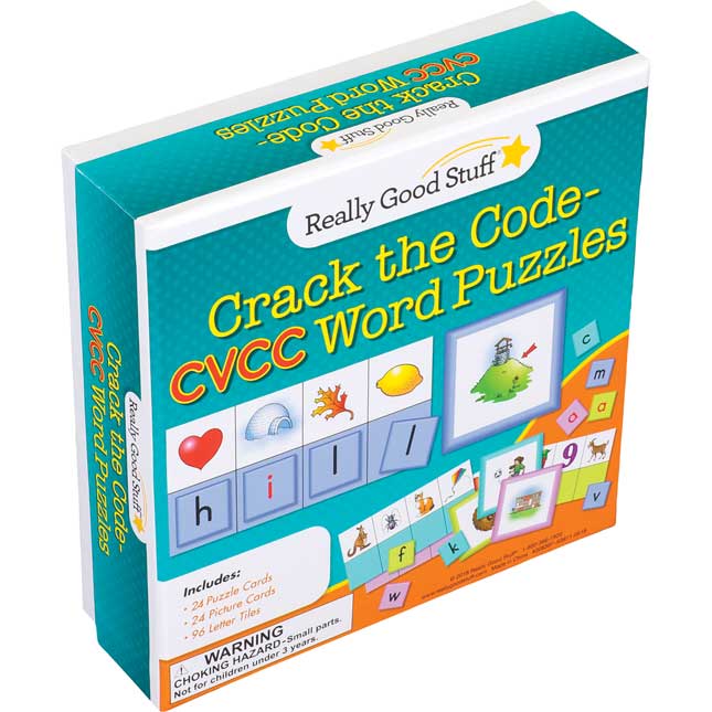 Really Good Stuff® Crack The Code CVCC Word Puzzles_0