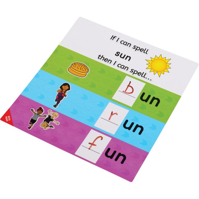 Really Good Stuff® 'If I Can Spell' CVC Word Family Puzzles - 20 cards, 77 tiles