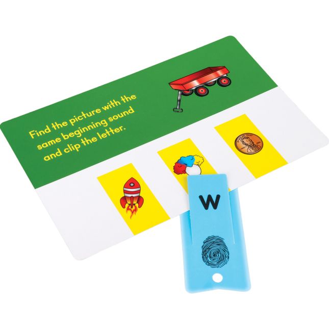 alphabet clips task cards