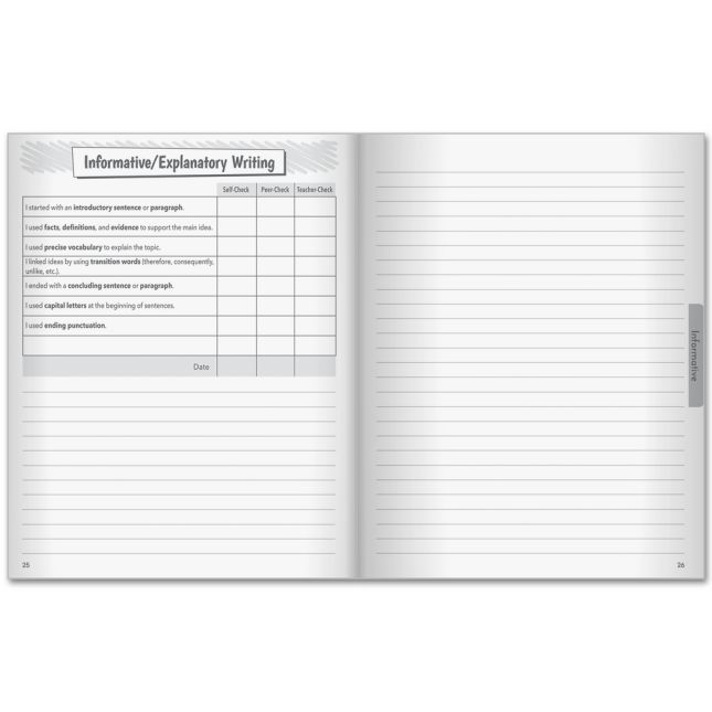 Self-Assessment Writing Journals - 12 journals