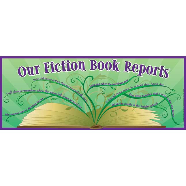 Our Fiction Book Reports Banner