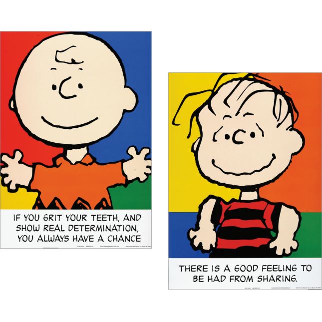 Peanuts® Motivational Phrases Poster Set