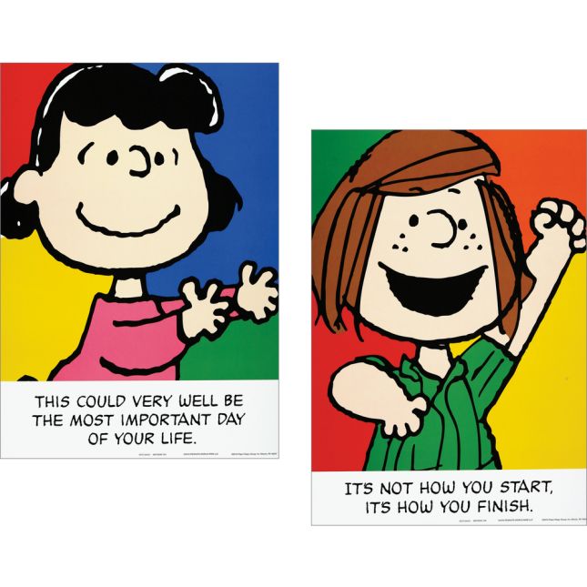 Peanuts® Motivational Phrases Poster Set