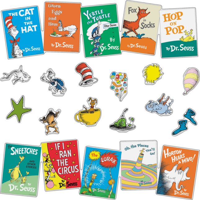 Dr Seuss Books Mini Bulletin Board Set