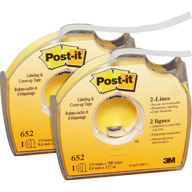 Post-It® Correction And Cover-Up Tape - 2 Line