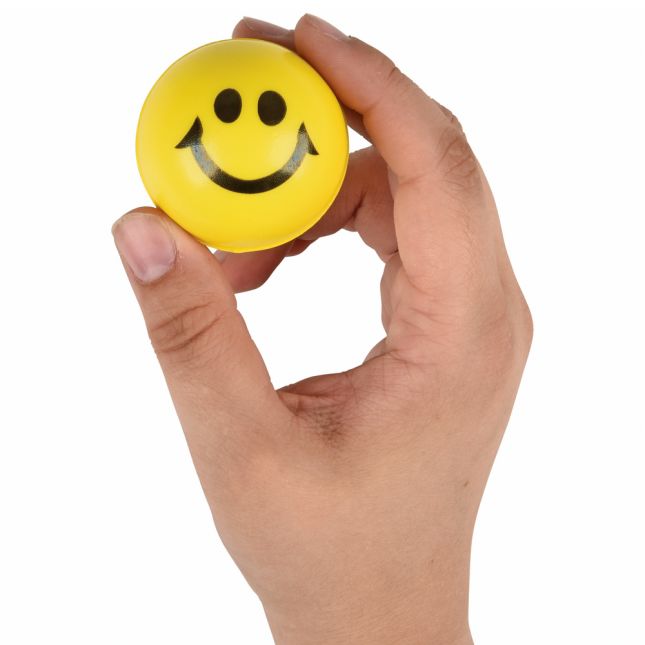 Squeeze Smiley Face Balls - 12 balls