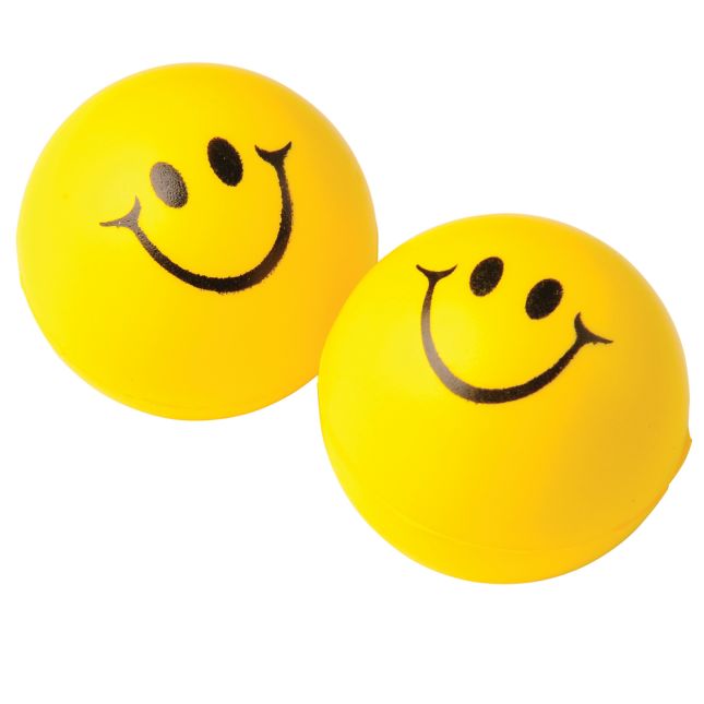 Squeeze Smiley Face Balls - 12 balls