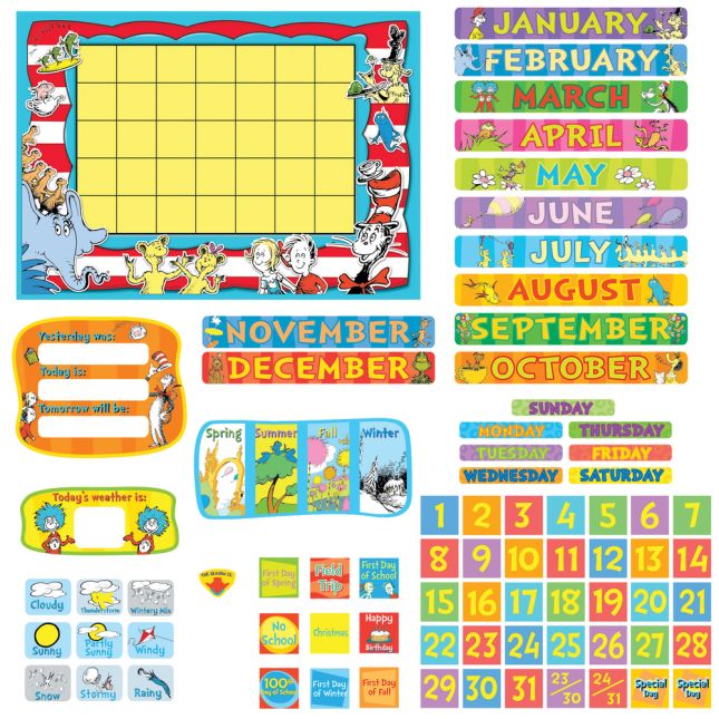 Dr. Seuss™ Calendar Bulletin Board Set