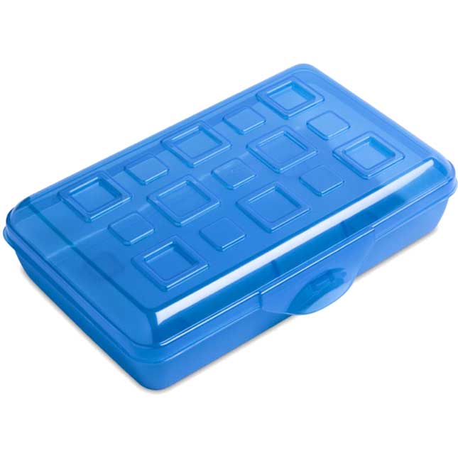 Pencil Storage Boxes - Blue/Blue - 6-Pack