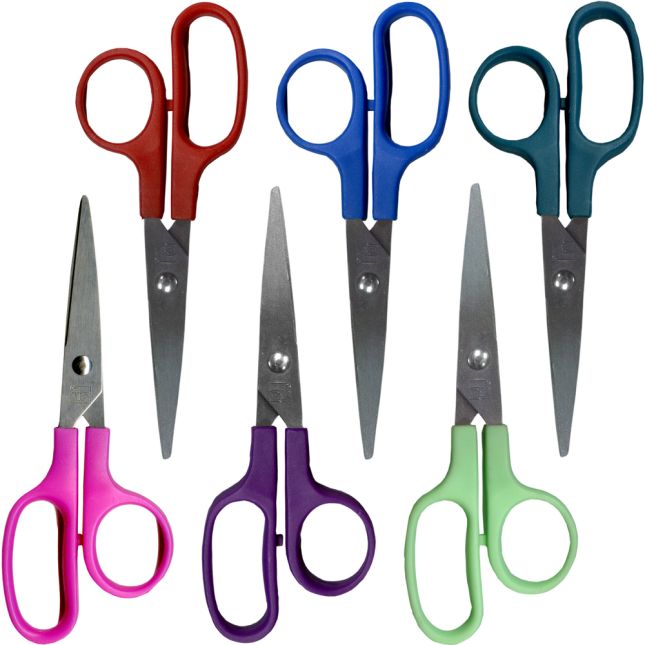 Children's 5" School Scissors - Pointed - Set Of 12