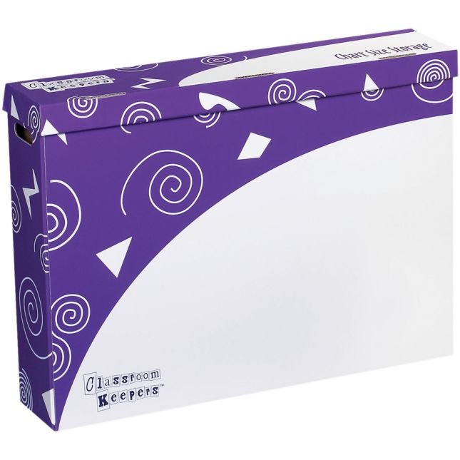 Classroom Keepers® Chart - Poster Size Storage Box And Folders - 1 storage box, 3 folders