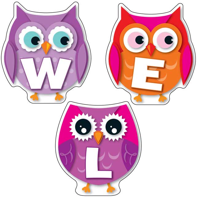 Colorful Owl Welcome Bulletin Board Set