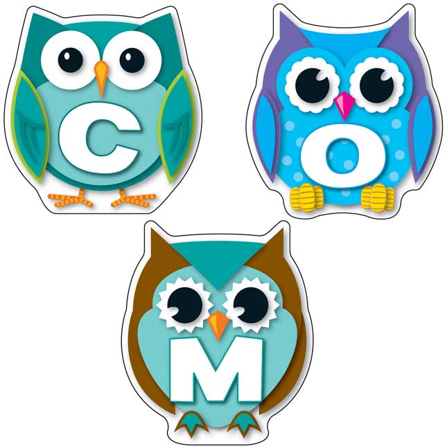 Colorful Owl Welcome Bulletin Board Set