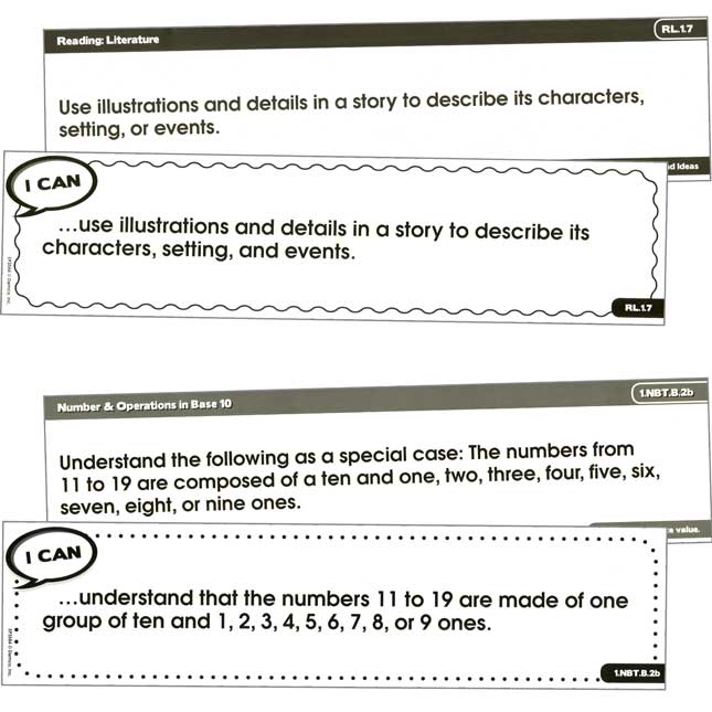 Common Core Display Strips - Grade 1