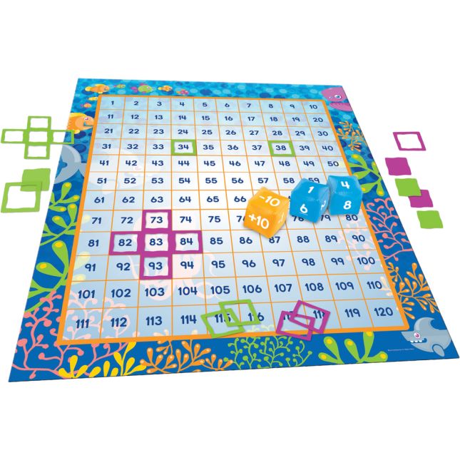 Make A Splash™ 120 Mat Floor Game - 120-Grid Floor Mat Set