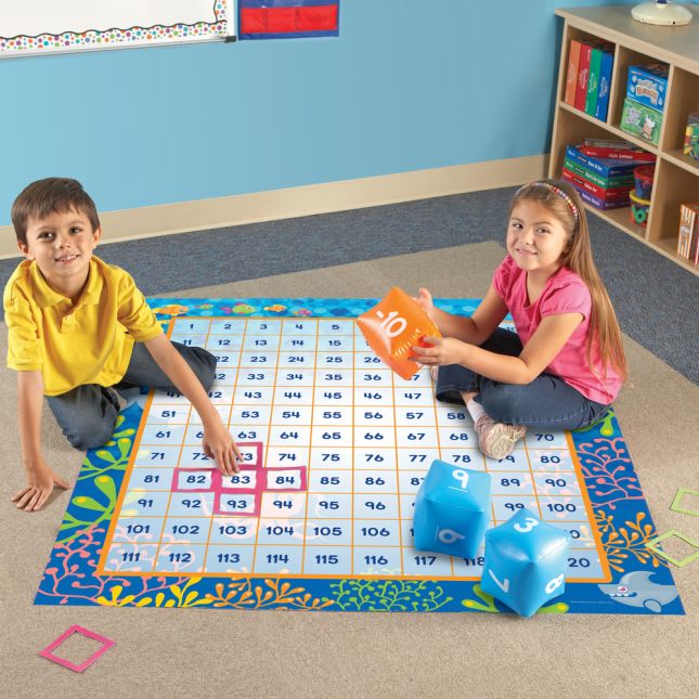 Make A Splash™ 120 Mat Floor Game - 120-Grid Floor Mat Set