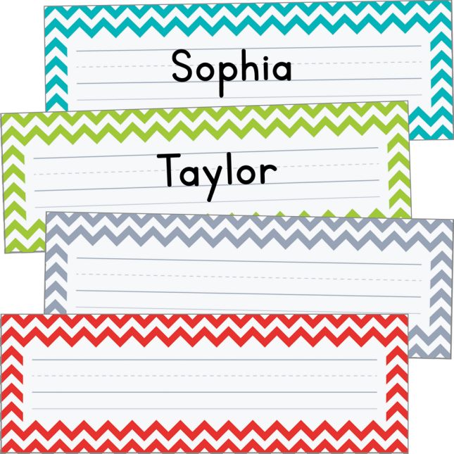 Chevron Name Plates 36 Name Plates