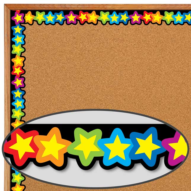 Rainbow Of Stars Border