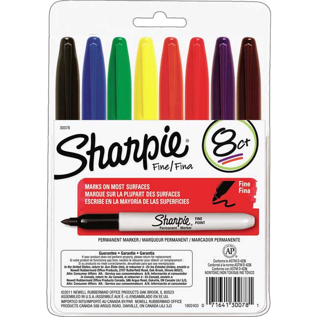 Sharpie® Fine Point Assortment - Pack Of 8