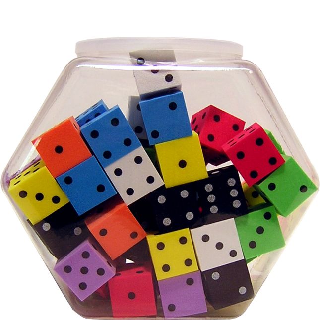 Koplow Games Assorted Place Value Dice, 6 Pack Bundle