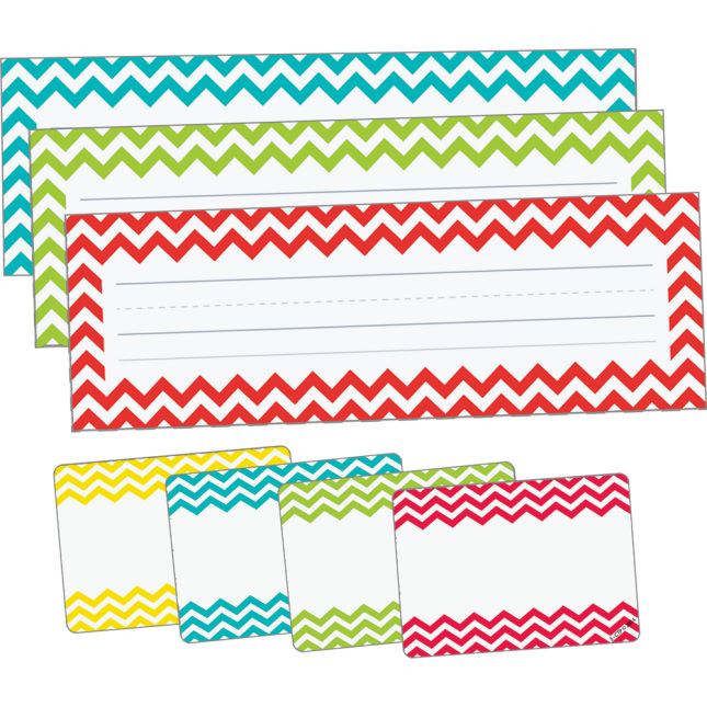 Paper Stickers Labels s Colors Baby Name Label Pack Chevron