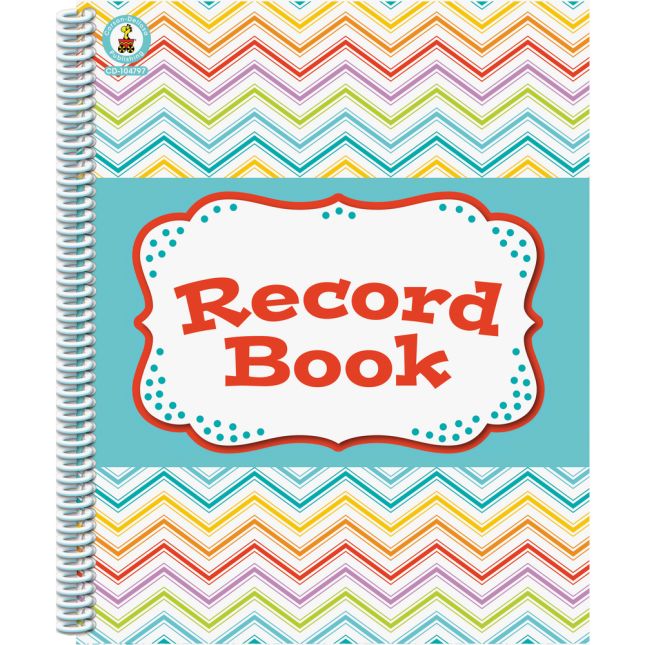 Chevron Multi-Color Record Book - 1 book