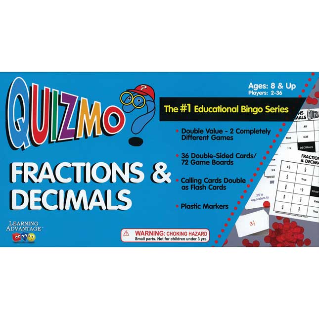 QUIZMO Fractions And Decimals Game