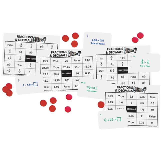 QUIZMO Fractions And Decimals Game