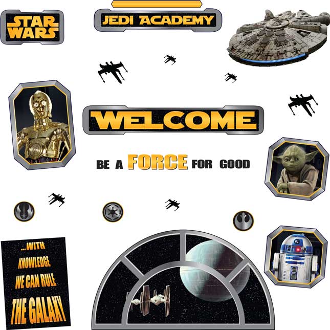 Star Wars™ Classroom Décor Kit - 1,742-piece set